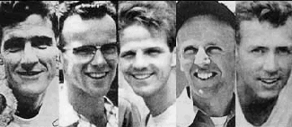 Roger Youderian, Pete Fleming, Jim Elliot, Nate Saint, Ed McCully